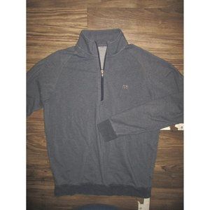 Travis Mathew 1/4 zip Pullover SMALL Blue